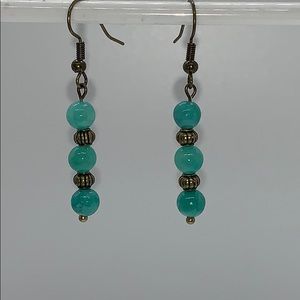 21170 ⭐️Blue aqua quartzite earrings⭐️